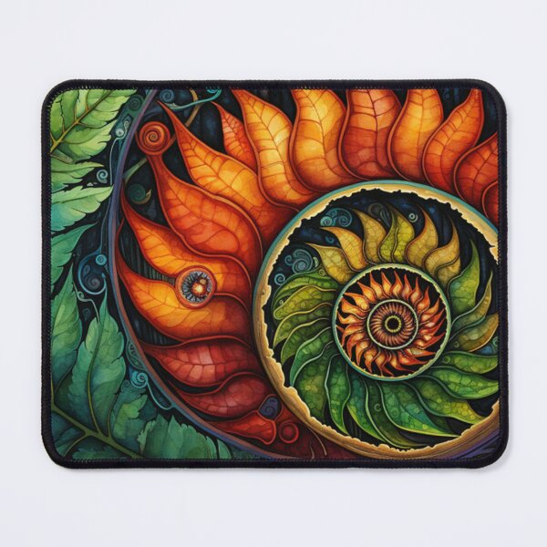 Item preview, Golden Spiral of Leaves and Vines designed and sold by shakespeare1212.