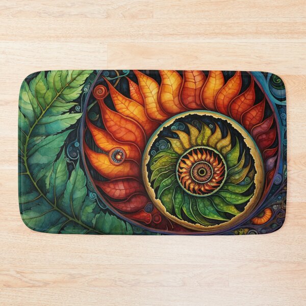 Item preview, Golden Spiral of Leaves and Vines designed and sold by shakespeare1212.