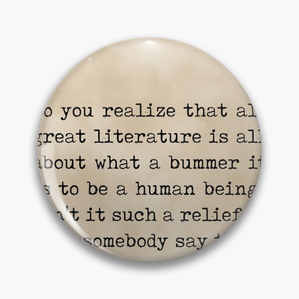 Item preview, What a bummer it is to be a human being - Kurt Vonnegut Quote, Literature, Typewriter Print, Vintage designed and sold by Studio Grafiikka.
