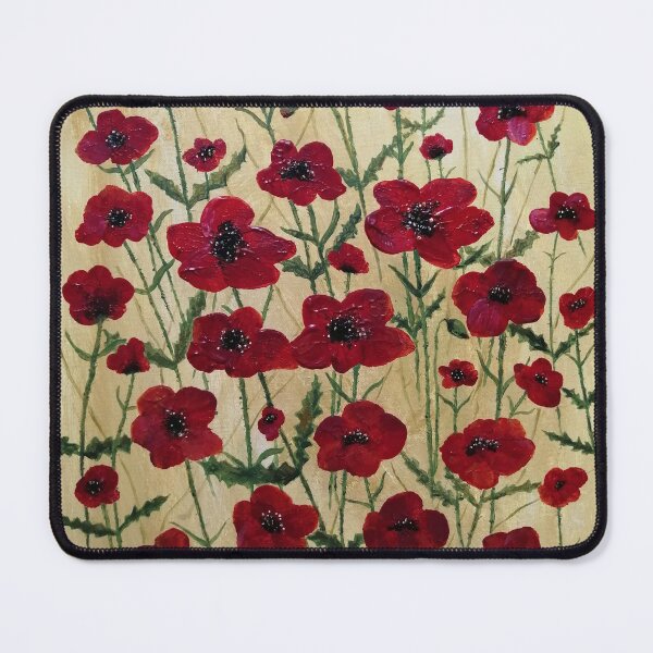 Item preview, Poppies, naive painting designed and sold by Sandra Steinke.