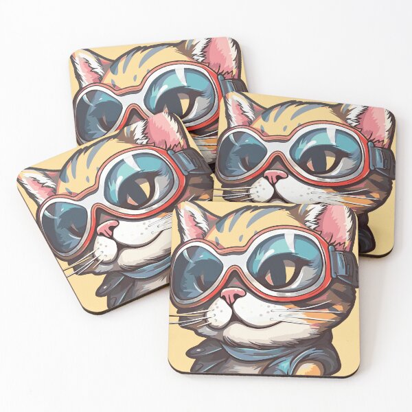 Item preview, Futuristic Multicolor Cats #39 trendy designed and sold by SOVISART.