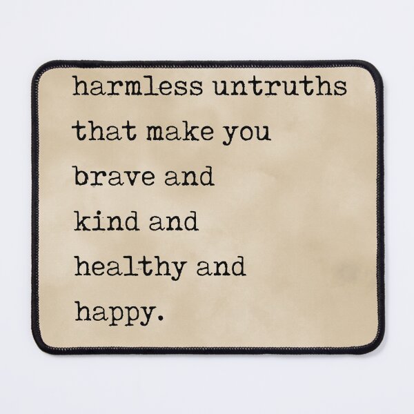 Item preview, Live by the harmless untruths - Kurt Vonnegut Quote - Literature - Typewriter Print - Vintage designed and sold by Studio Grafiikka.
