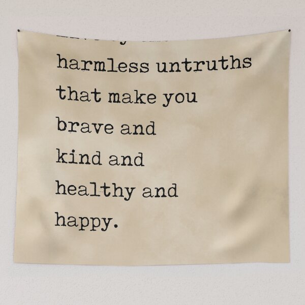 Item preview, Live by the harmless untruths - Kurt Vonnegut Quote - Literature - Typewriter Print - Vintage designed and sold by Studio Grafiikka.