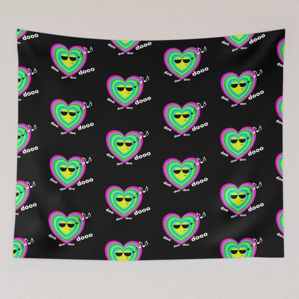 Item preview, Rainbow cool music heart designed and sold by NadyaCC.