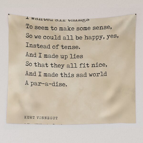 Item preview, I made up lies - Kurt Vonnegut Quote - Literature - Typewriter Print - Vintage designed and sold by Studio Grafiikka.