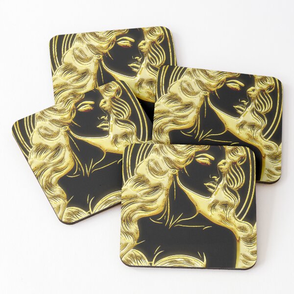Item preview, golden beautyful lady 3d art | beautiful lady goden art | golden art  designed and sold by KARTICK DUTTA.