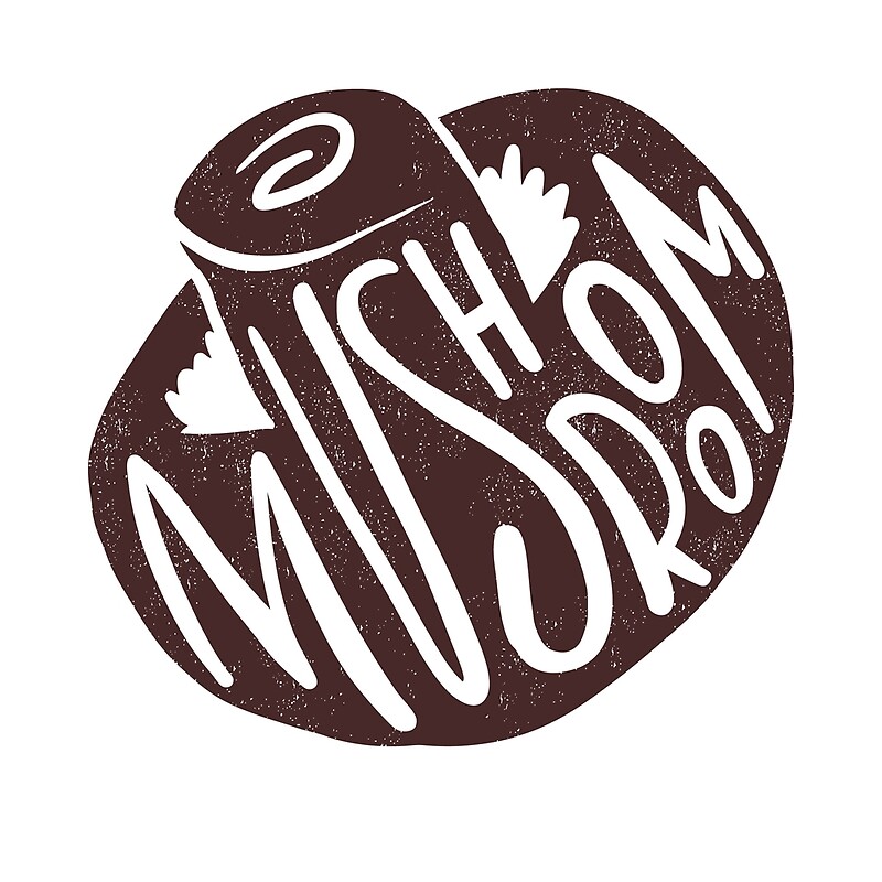 "Mushroom Word Art" by osbornshirts Redbubble
