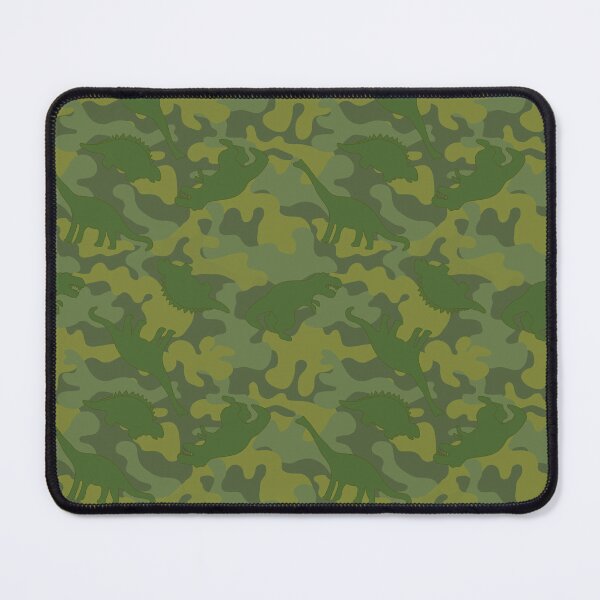 Item preview, Dinosaurs on camo, Olive green camouflage with dinosaurs, Kids camo print designed and sold by Morrisseyfabric.