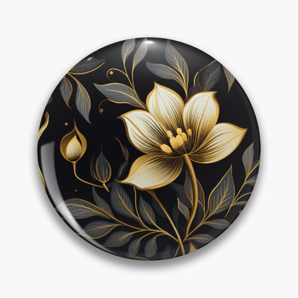 Item preview, golden flowers designed and sold by SBD-Shop.