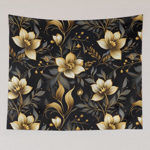 Item preview, golden flowers designed and sold by SBD-Shop.