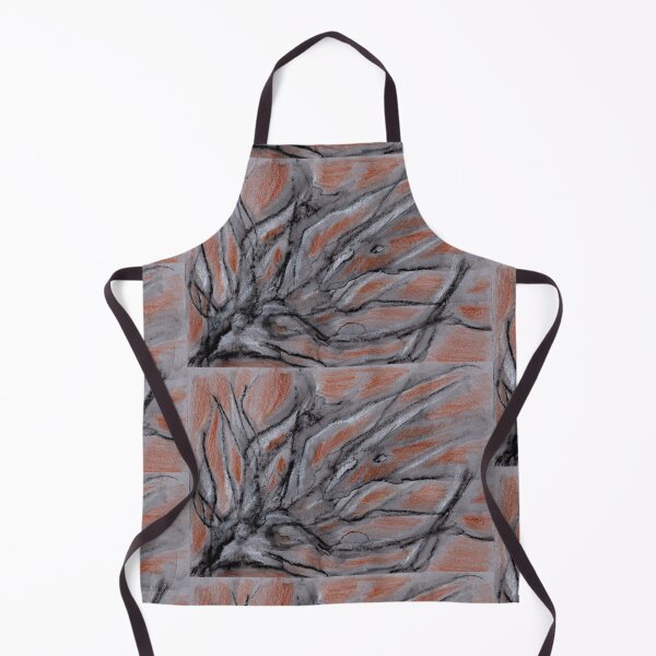 Item preview, Abstract of Shrubbery in Grey, Red, and Black designed and sold by LiszaB.