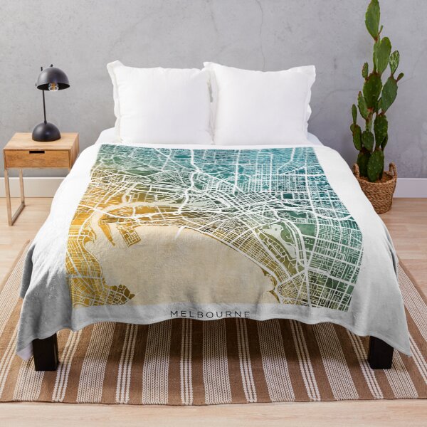Item preview, Melbourne Australia City Street Map designed and sold by ArtPrints.