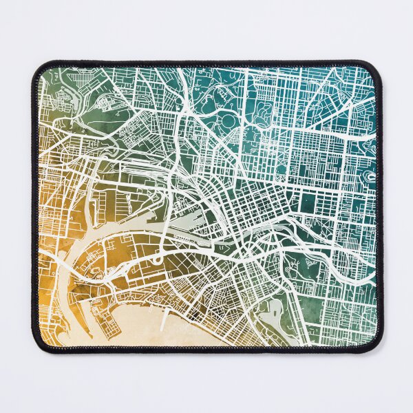 Item preview, Melbourne Australia City Street Map designed and sold by ArtPrints.