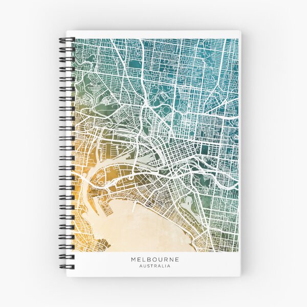 Item preview, Melbourne Australia City Street Map designed and sold by ArtPrints.