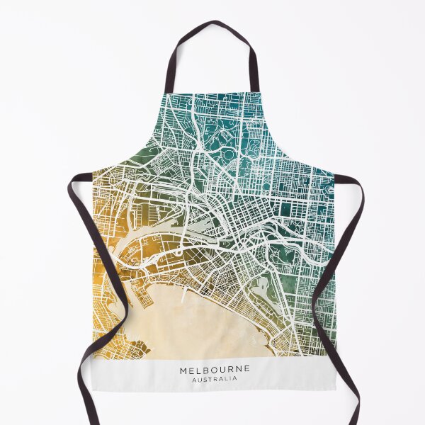 Item preview, Melbourne Australia City Street Map designed and sold by ArtPrints.