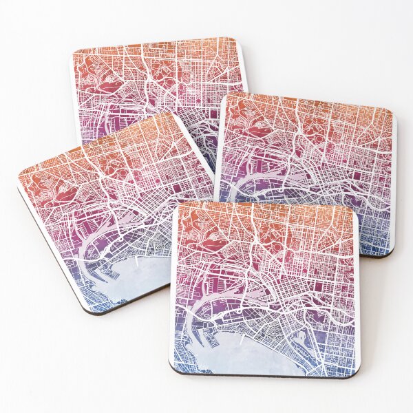 Item preview, Melbourne Australia City Street Map designed and sold by ArtPrints.
