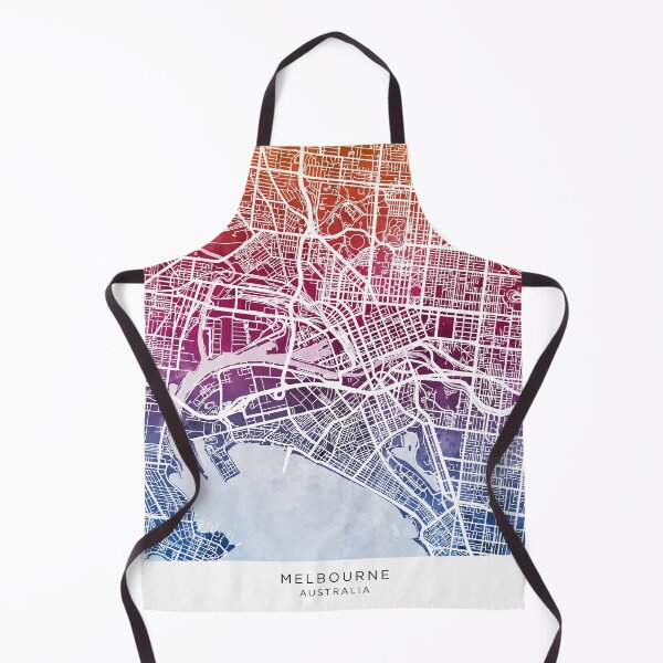 Item preview, Melbourne Australia City Street Map designed and sold by ArtPrints.