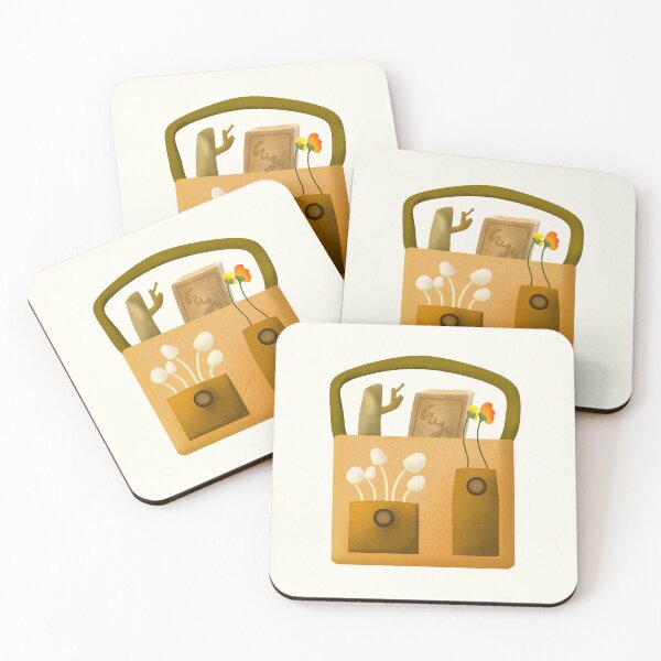 Item preview, Cozy tote bag with mushrooms for adventure cottagecore sticker by DozyJov designed and sold by DozyJov.