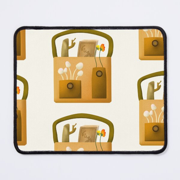 Item preview, Cozy tote bag with mushrooms for adventure cottagecore sticker by DozyJov designed and sold by DozyJov.
