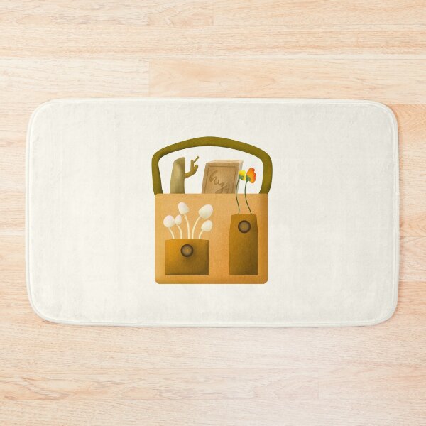 Item preview, Cozy tote bag with mushrooms for adventure cottagecore sticker by DozyJov designed and sold by DozyJov.
