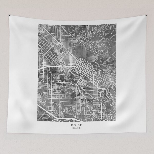 Item preview, Boise Idaho City Street Map designed and sold by ArtPrints.
