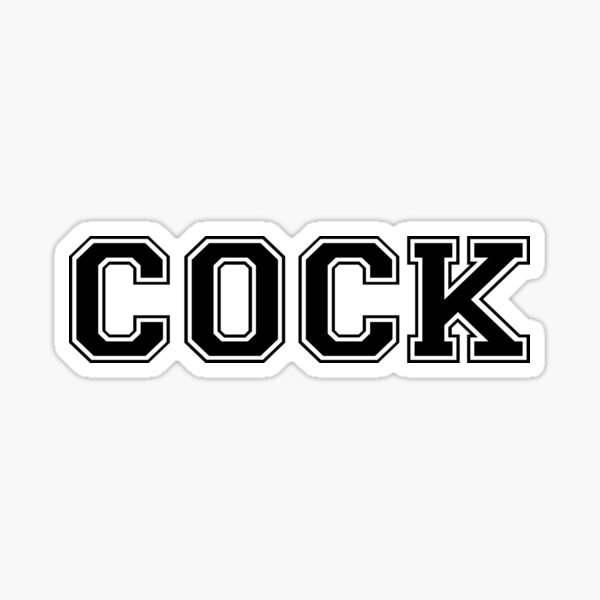 Cock Sticker For Sale By Cetaceous Redbubble 7454