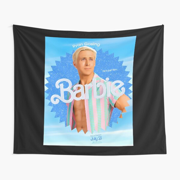 Ryan Gosling Ken Barbie Movie 2023 American Flag Tapestry