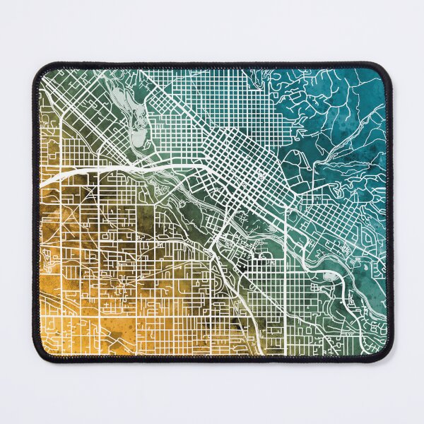 Item preview, Boise Idaho City Street Map designed and sold by ArtPrints.