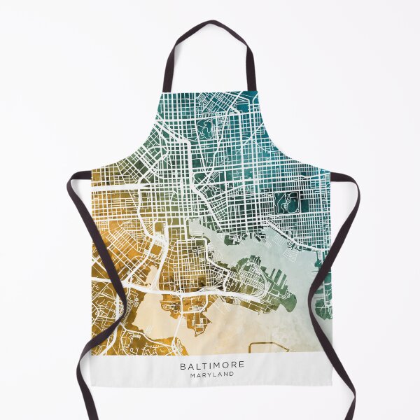 Item preview, Baltimore Maryland City Street Map designed and sold by ArtPrints.