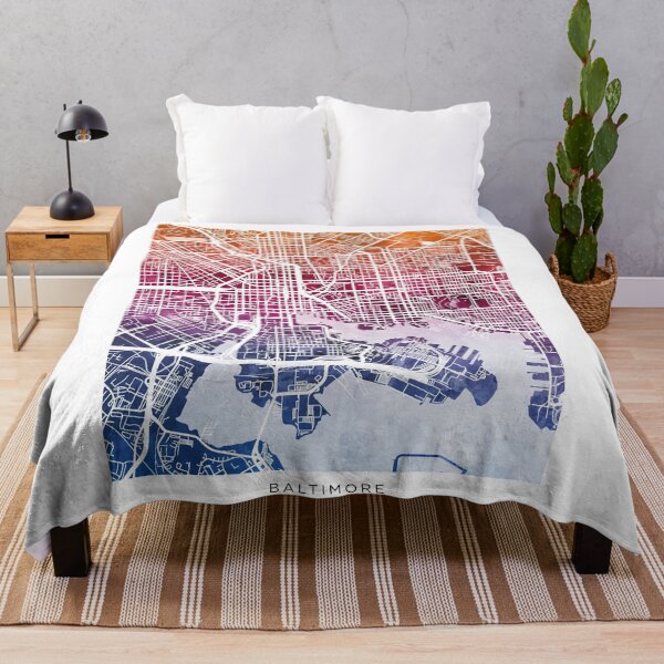 Item preview, Baltimore Maryland City Street Map designed and sold by ArtPrints.