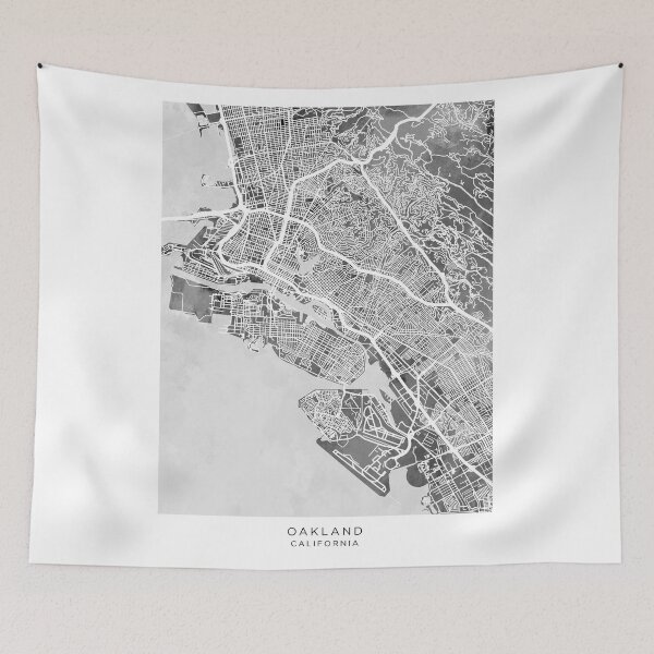 Item preview, Oakland California City Street Map designed and sold by ArtPrints.