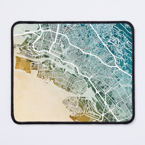 Item preview, Oakland California City Street Map designed and sold by ArtPrints.
