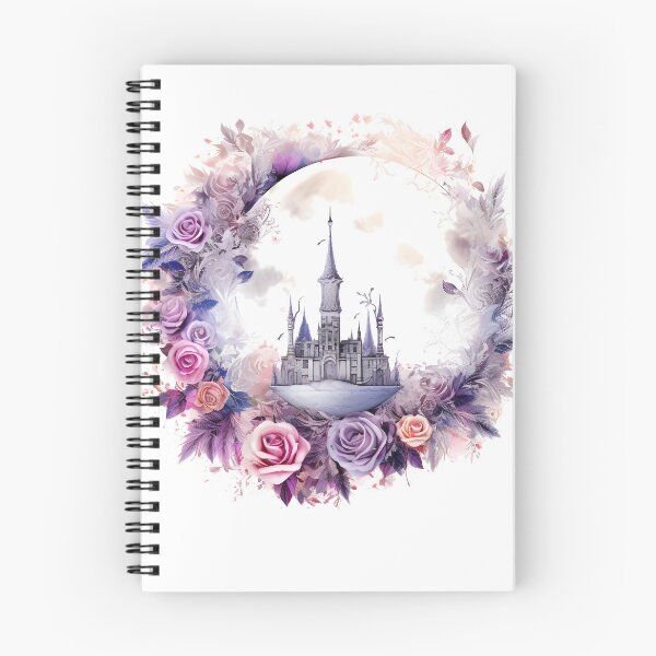 Item preview, Enchanting Floral Moon Castle Motif Illustration, Celestial Magic designed and sold by ShreyaaArts.