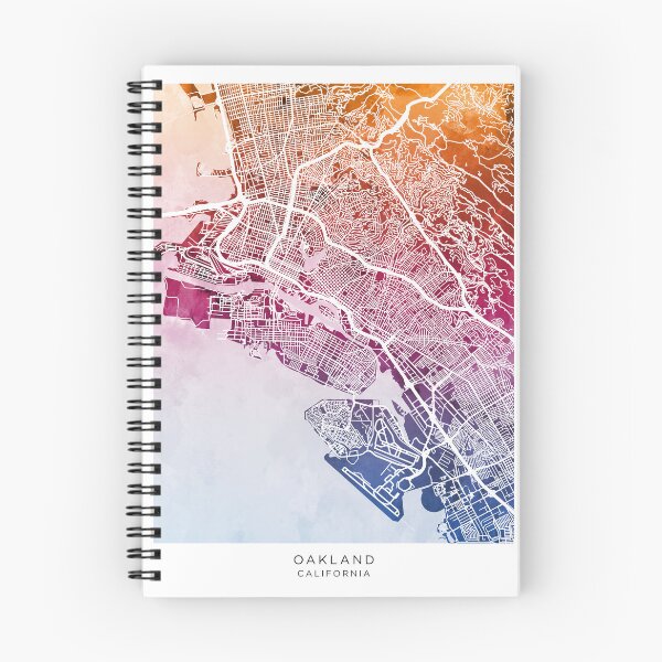 Item preview, Oakland California City Street Map designed and sold by ArtPrints.