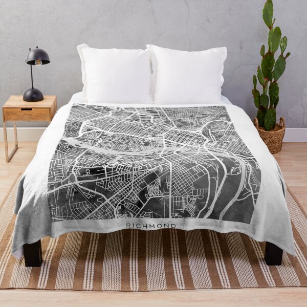 Item preview, Richmond Virginia City Street Map designed and sold by ArtPrints.