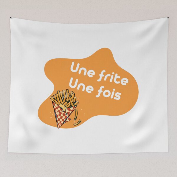 Item preview, One fries once - with a typical Belgian fries cone designed and sold by PausePapote.