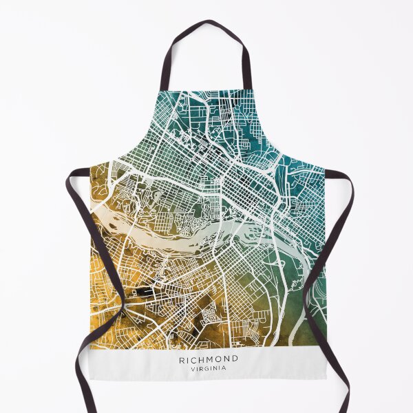 Item preview, Richmond Virginia City Street Map designed and sold by ArtPrints.