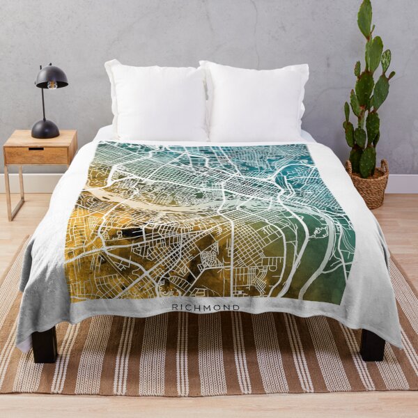 Item preview, Richmond Virginia City Street Map designed and sold by ArtPrints.