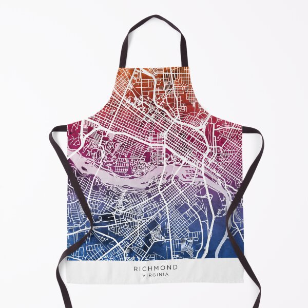 Item preview, Richmond Virginia City Street Map designed and sold by ArtPrints.