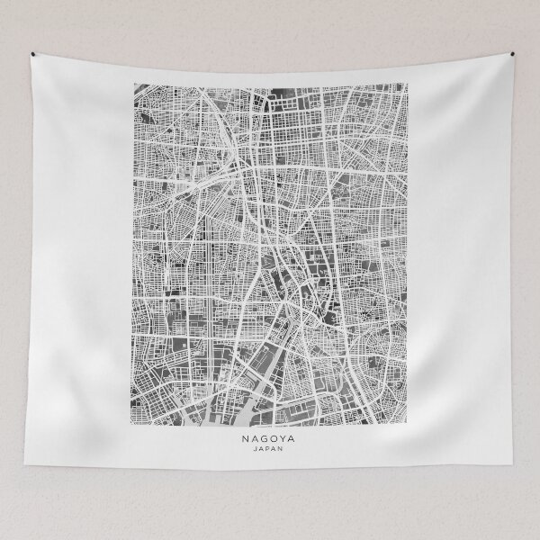 Item preview, Nagoya Japan City Map designed and sold by ArtPrints.