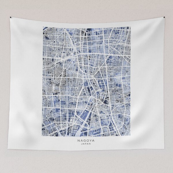 Item preview, Nagoya Japan City Map designed and sold by ArtPrints.