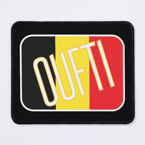 Item preview, Phew! belgian phrase from Liège on a belgian flag designed and sold by PausePapote.
