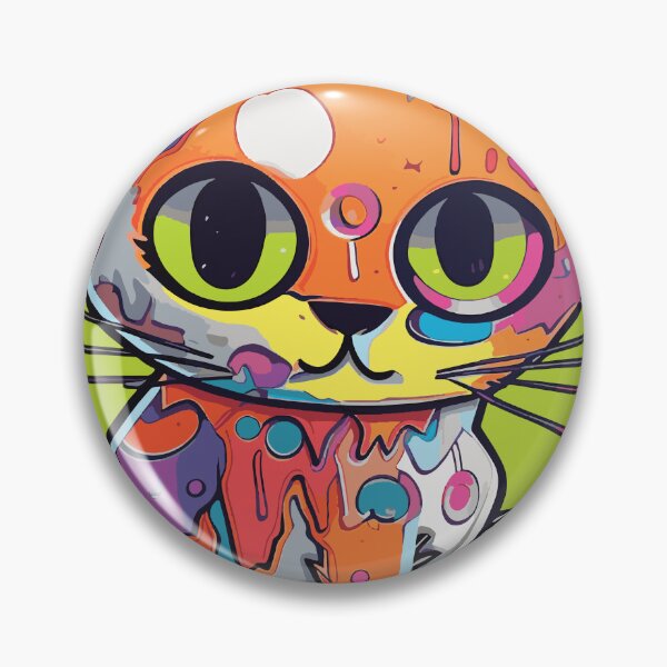 Item preview, Futuristic multicolor cats #26 ne-kitten designed and sold by SOVISART.