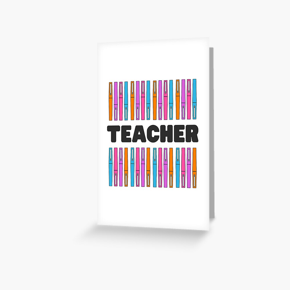 Teacher Pens Sticker for Sale by Doodlesbyclaire