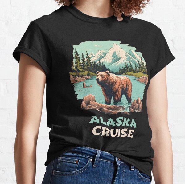 Item preview, Alaska cruise, vacation, mountain, hike, family matching outfits designed and sold by ArtHideaway.