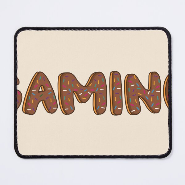 Item preview, Gaming Word Shaped Like Chocolate Donuts designed and sold by ITCHAWAWAA.