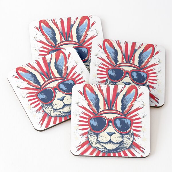 Item preview, Cool Rabbit with Glasses designed and sold by Tuong Nguyen.