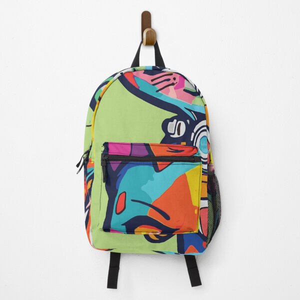 Vista previa del artículo con la obra «Gatos multicolores futuristas #17 gato enojado», diseñado y vendido por SOVISART.