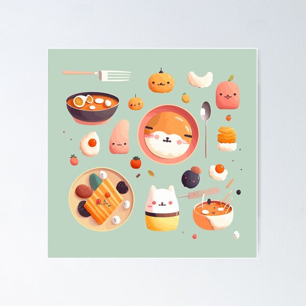 Item preview, Cute Food Doodle designed and sold by Amir Faysal.