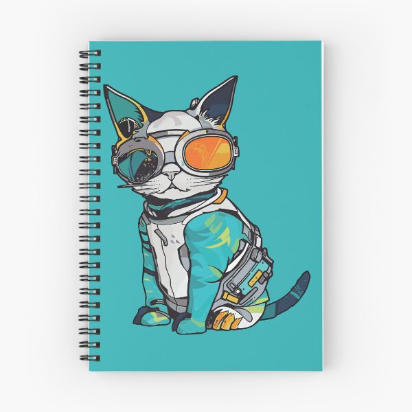 Item preview, Futuristic Multicolor Cats #18 cyber cat designed and sold by SOVISART.